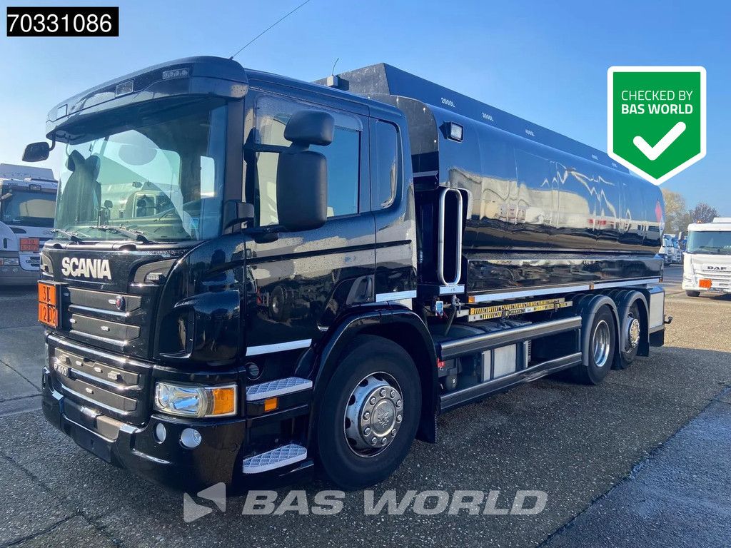 Scania P410 6X2 STOKOTA 21.100Ltr Fuel tank 5 compartments Full Air Steering axle Euro 6