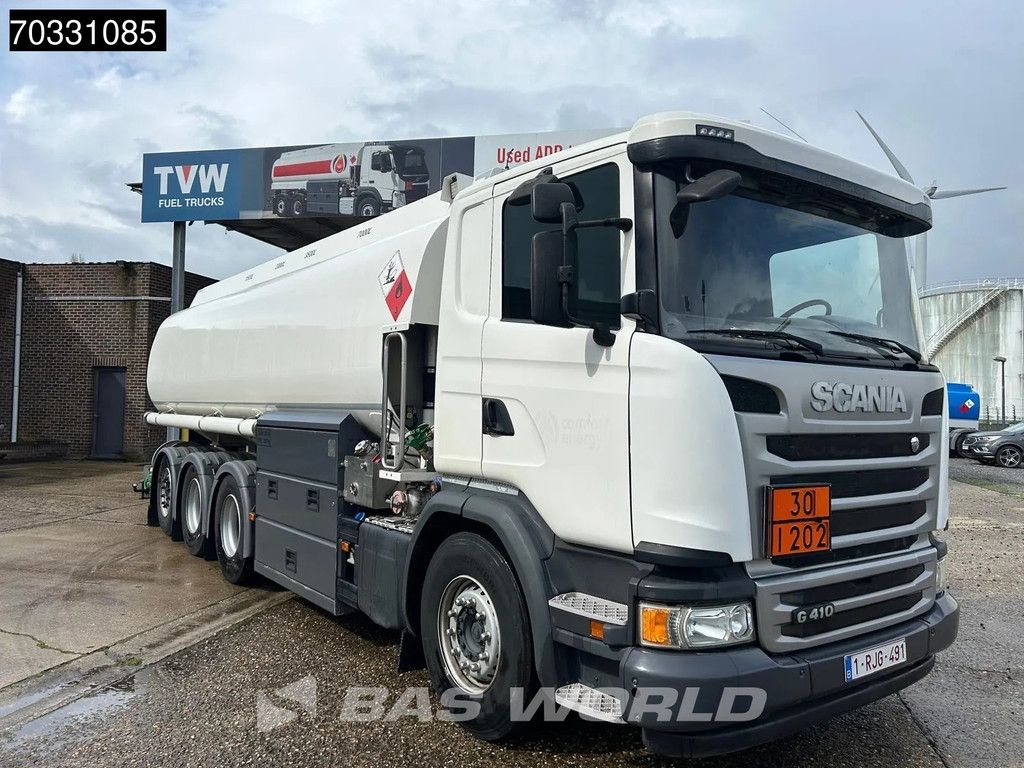 Scania G410 8X4 LAG Fuel tanker 26.257 Liters 4 compartments Steering Axle Automatic Euro 6
