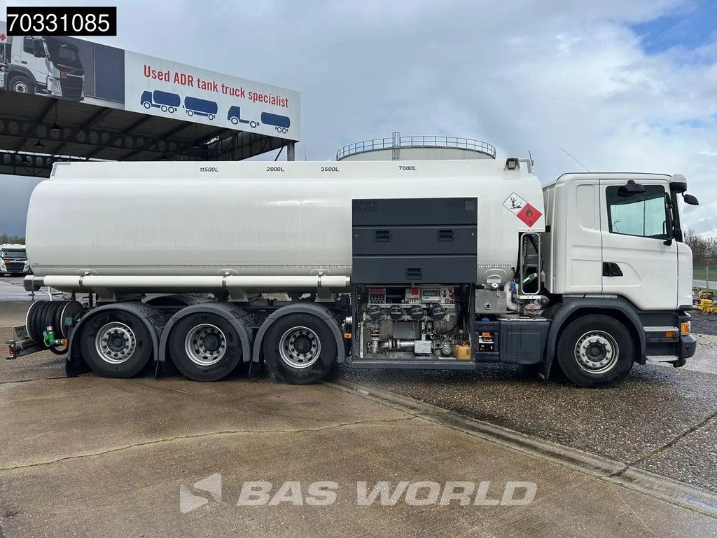 Scania G410 8X4 LAG Fuel tanker 26.257 Liters 4 compartments Steering Axle Automatic Euro 6