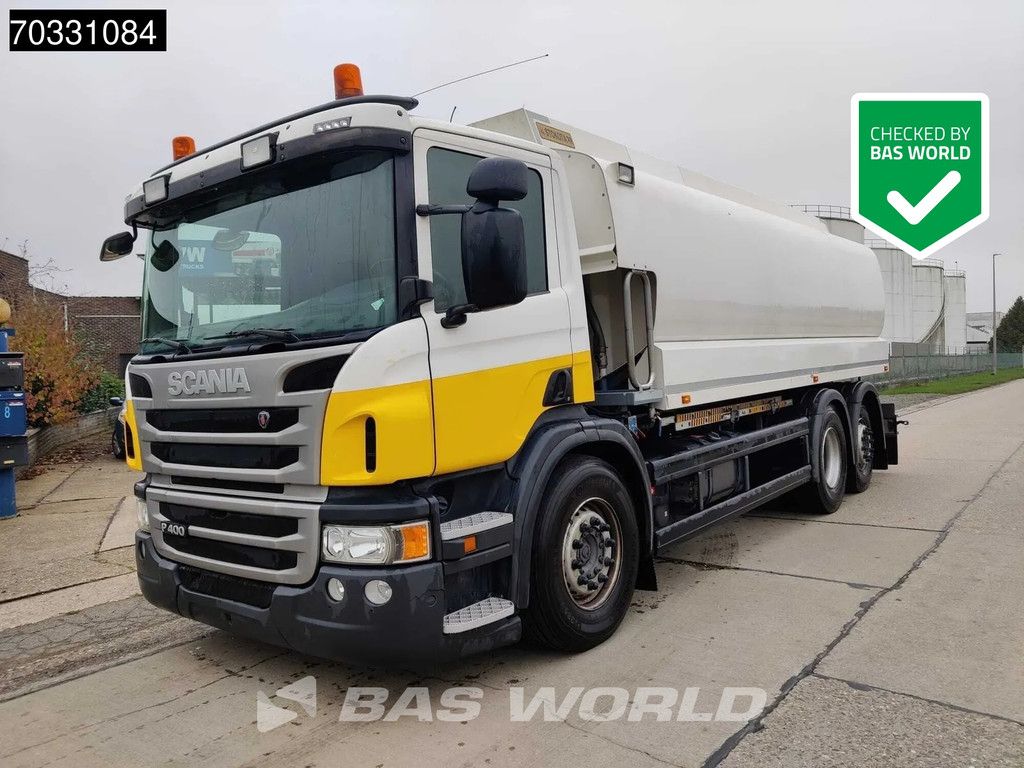 Scania P400 6X2 STOKOTA Fuel tanker 4 compartments 19.930 Liter Steering Axle Automatic Euro 5