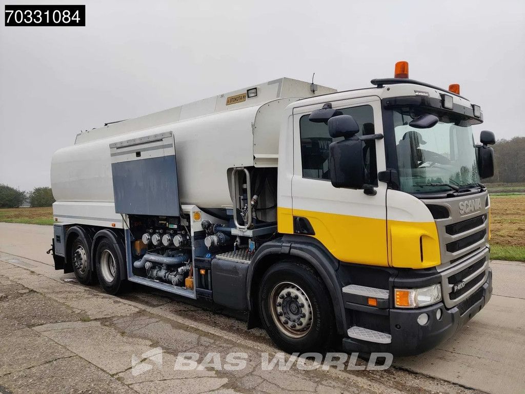 Scania P400 6X2 STOKOTA Fuel tanker 4 compartments 19.930 Liter Steering Axle Automatic Euro 5