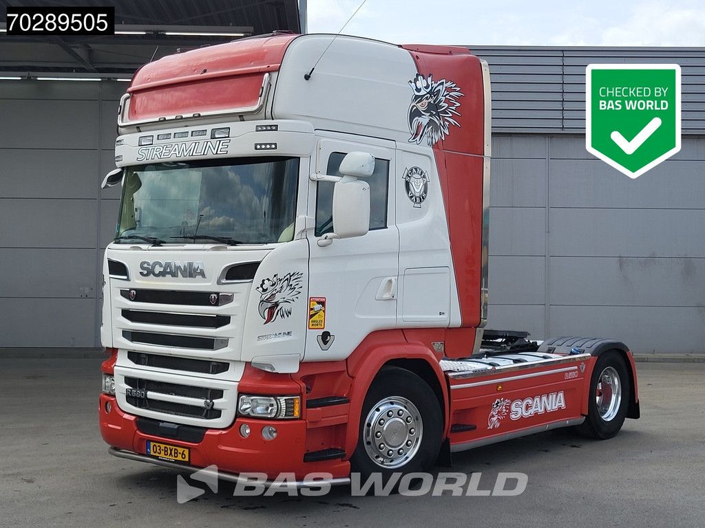 Scania R R580 4X2 V8 NL-Truck Retarder Full-Air 2x Tanks Alcoa's Leder