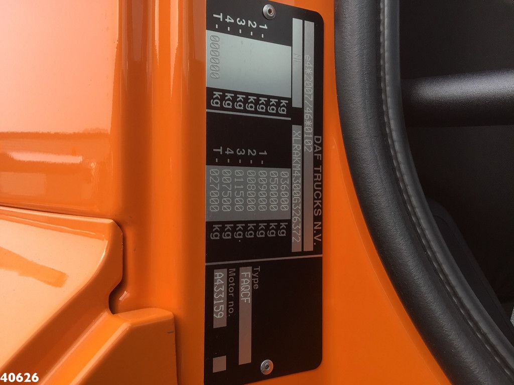 DAF FAQ CF 430 VDL 30 Ton haakarmsysteem