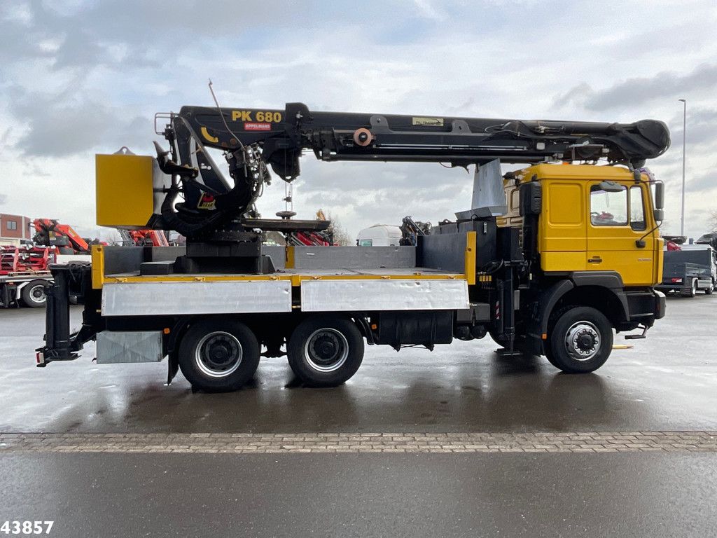 Man F2000 6x6 Full Steel Manual Palfinger 68 Tonmeter Dachdecker kran Just 54.133 km!