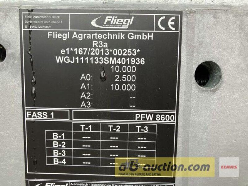 Fliegl PFW 8600 MAXX LINE 1-ACHS