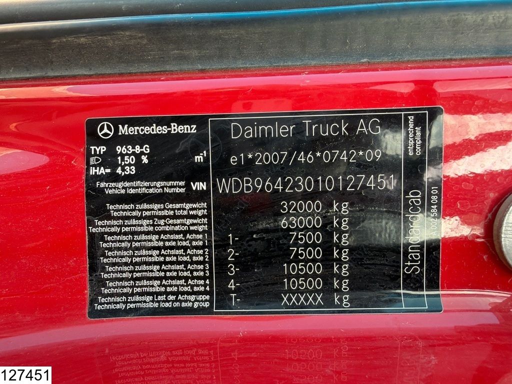 Mercedes Arocs 3243 8x4, EURO 6, Steel suspension, Mayenne