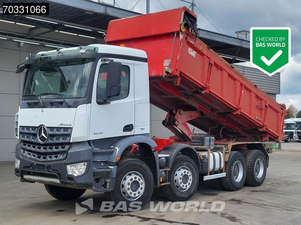 Mercedes Arocs 3243 8X4 14m3 2-way tipper Steelsuspension Big-Axle Automatic Euro 6