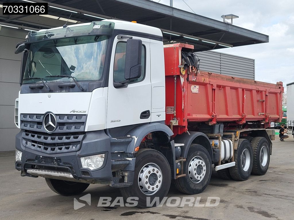 Mercedes Arocs 3243 8X4 14m3 2-way tipper Steelsuspension Big-Axle Automatic Euro 6