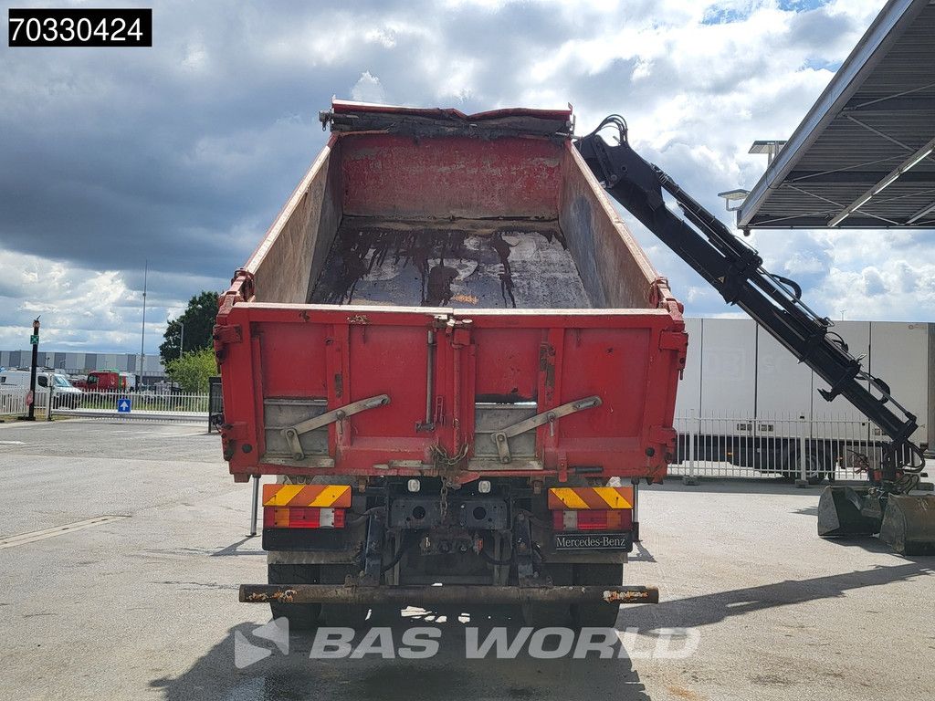 Mercedes Actros 4141 8X4 HIAB 166 D-4 Hiduo Crane 11m3 2-way tipper Steelsuspension Big-Axle Euro 5