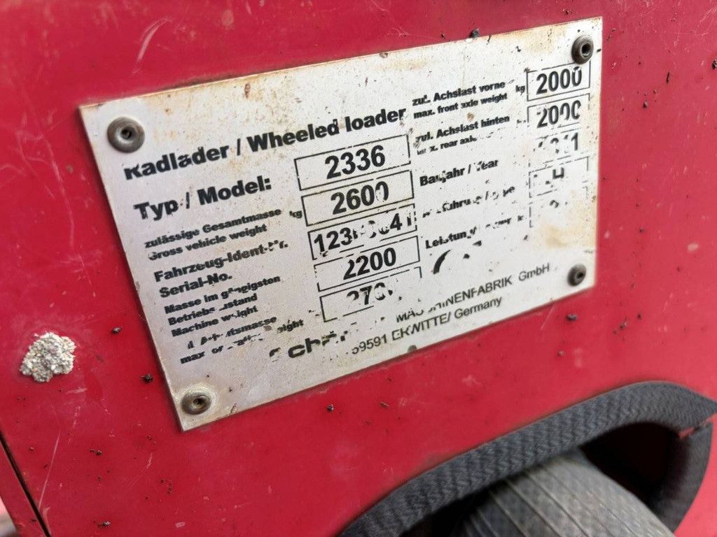 Articulated loader Schäffer 2336 Diesel 26kW 2011