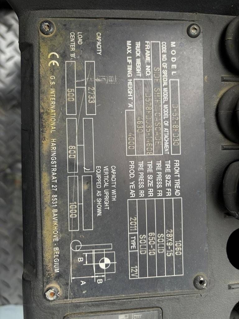 Gabelstapler Toyota D-52-8FD30 Diesel 3000kg 4,0m 2011