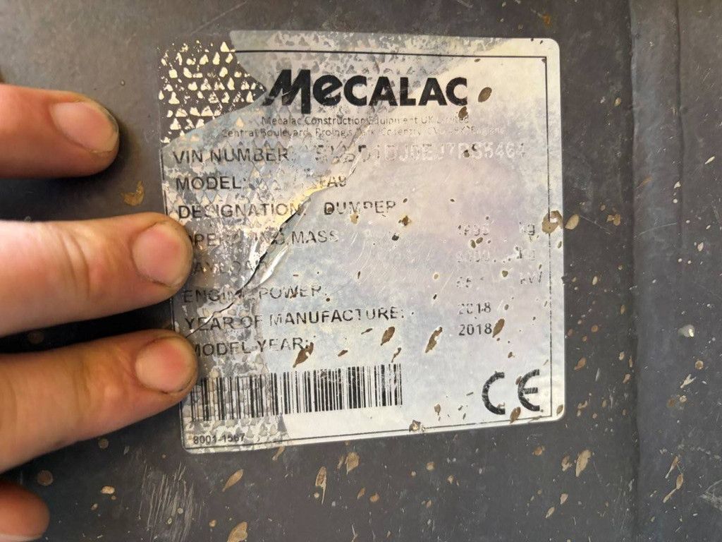 Kipper Mecalac TA9 Diesel 2018