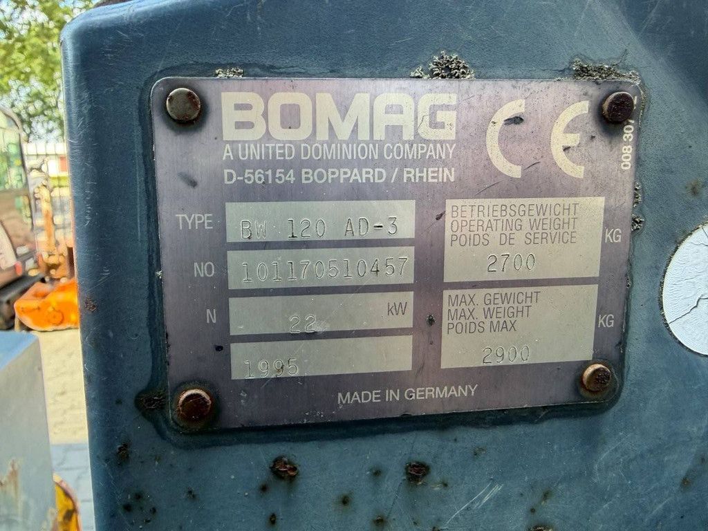 Roller Bomag BW 120 AD-3 Diesel 22kW 1995