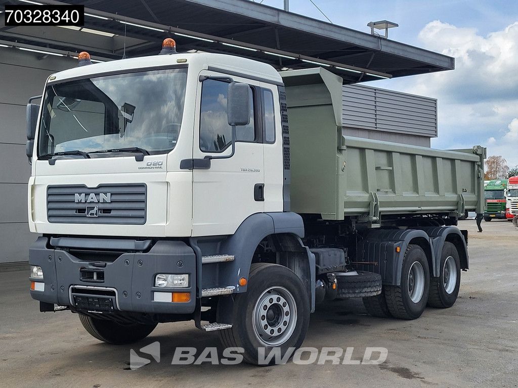 MAN TGA 26.390 6X4 10m3 2-way tipper Steelsuspension Big-Axle Manual Euro 2