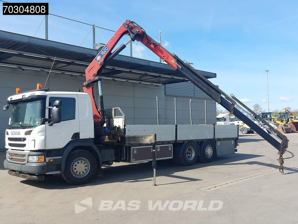 Scania P P360 6X2 HMF 1820-K4 Kran Crane Lift+Steering Axle Air Suspension Euro 6