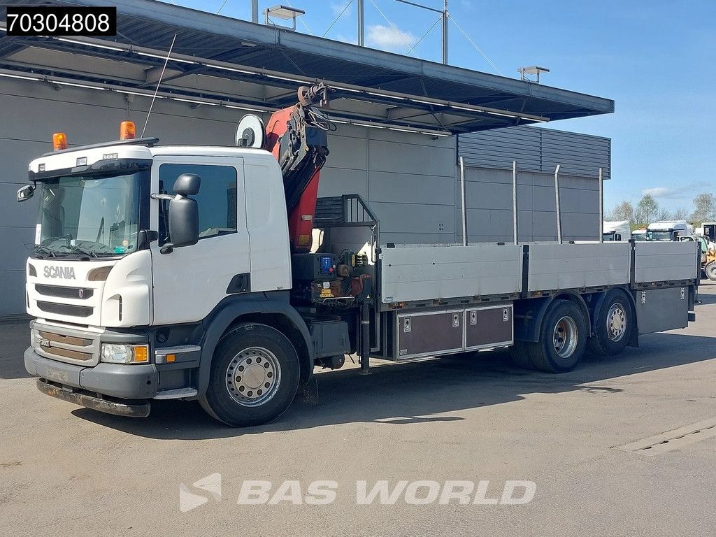 Scania P P360 6X2 HMF 1820-K4 Kran Crane Lift+Steering Axle Air Suspension Euro 6