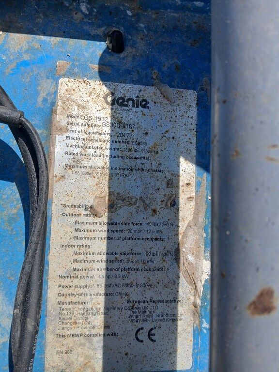 Genie Hoogwerker GS-1532 bj2017!!