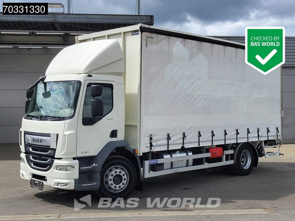 DAF LF 260 4X2 19tonner curtainsides 2000kg Ladebordwand Automatic ACC Euro 6