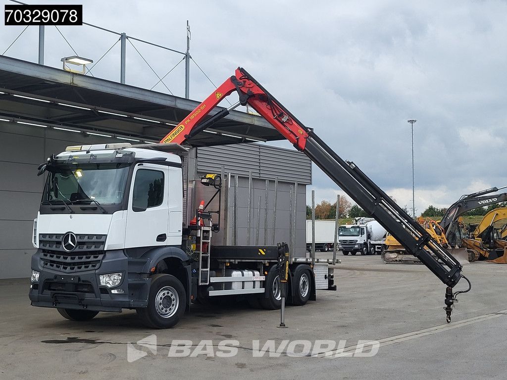 Mercedes Actros 2536 6X2 Palfinger PK18502 SH Kran Crane 6 extensions Lift axle Euro 6