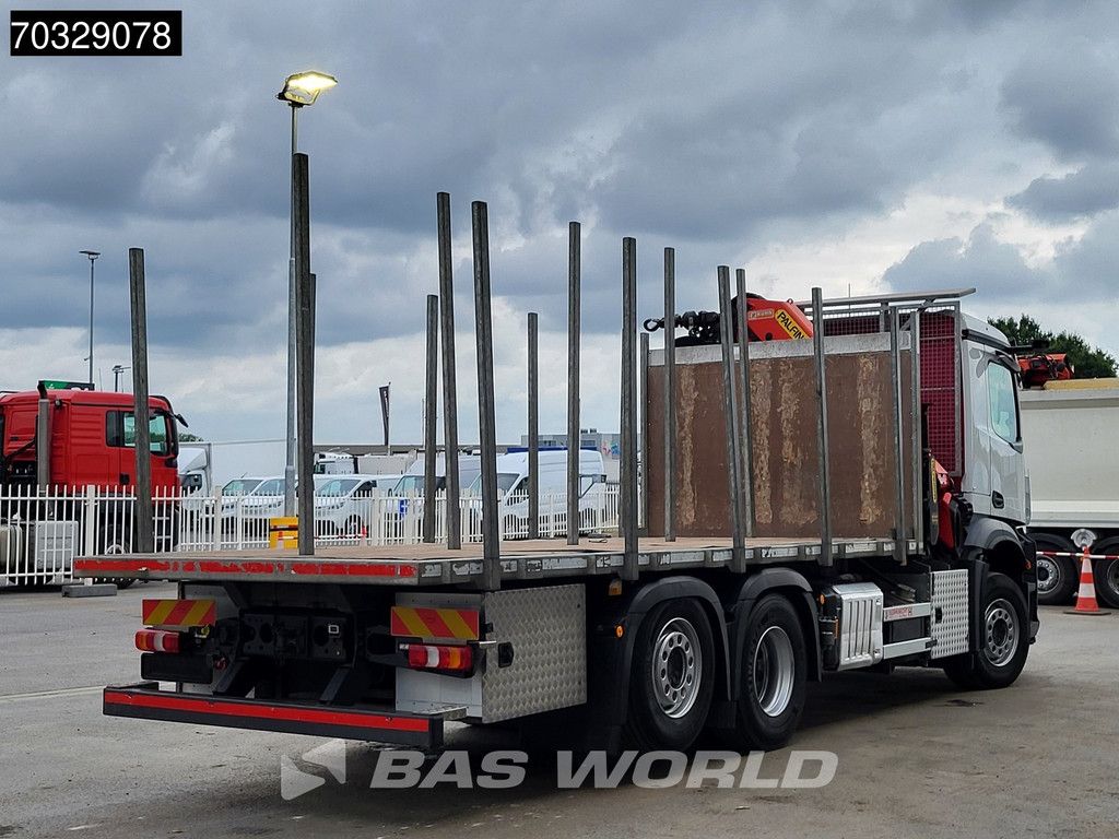 Mercedes Actros 2536 6X2 Palfinger PK18502 SH Kran Crane 6 extensions Lift axle Euro 6