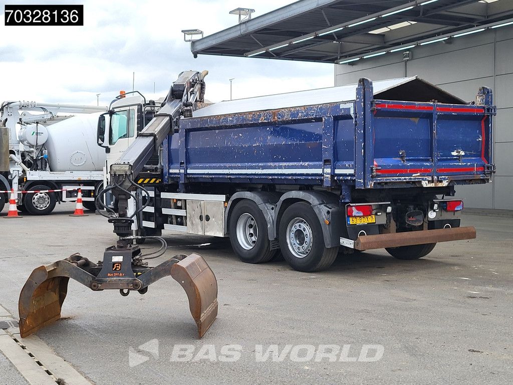 MAN TGS TGS 28.360 6X2 NL-Truck HMF 1643 Z2 Crane 13m3 2-way tipper Lift+Steering axle Euro 6