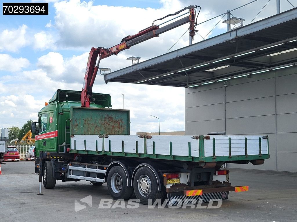 Scania R 124 LB 6X2 NA 75190 R124 6X2 HMF 1063 K2 Kran Crane Lift Axle Manual Euro 2