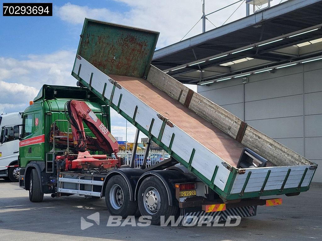 Scania R 124 LB 6X2 NA 75190 R124 6X2 HMF 1063 K2 Kran Crane Lift Axle Manual Euro 2