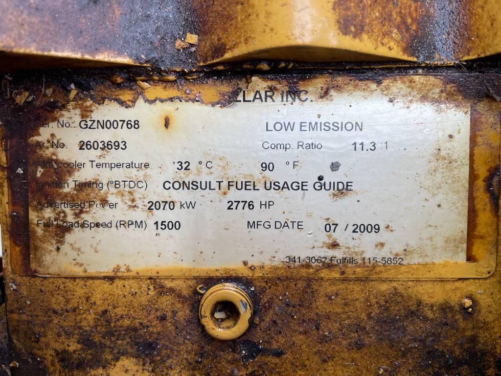 CAT G3520 - 2.150 kVA Used Gas Generator - DPX-12668