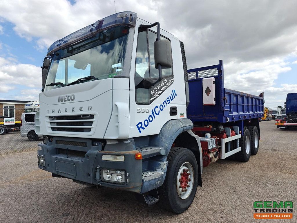 Iveco Trakker 350 6x4 DagCabine Euro 3 - Full Steel - NaafReductie - HandGeschakeld - Stalen Kipper