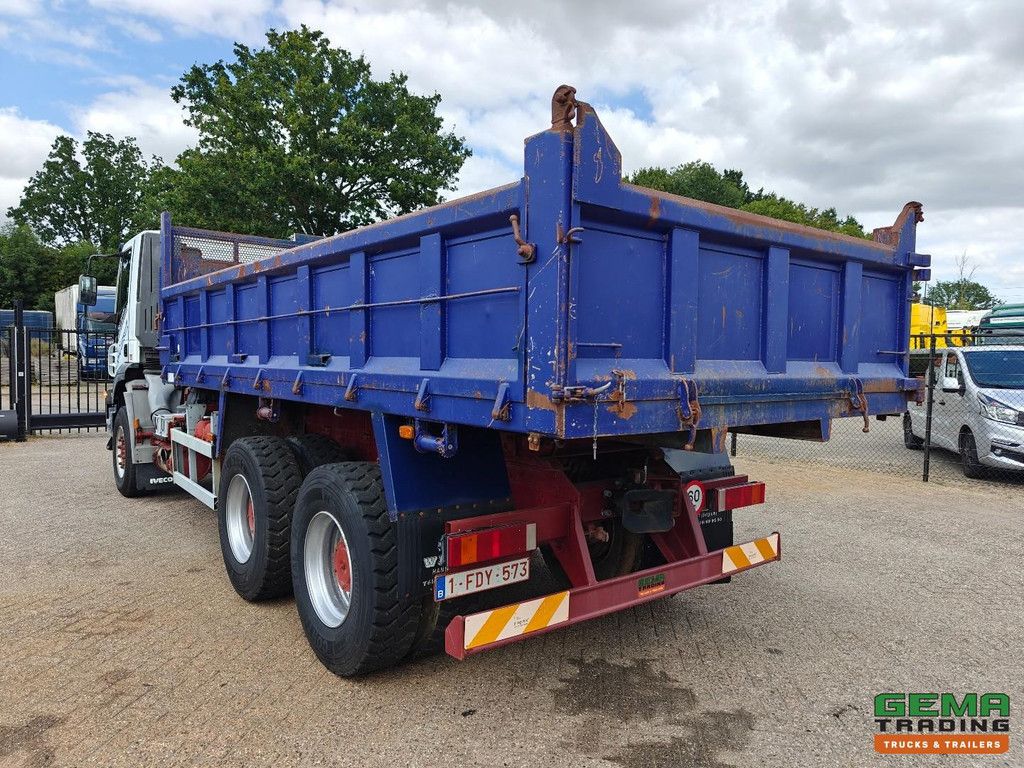Iveco Trakker 350 6x4 DagCabine Euro 3 - Full Steel - NaafReductie - HandGeschakeld - Stalen Kipper