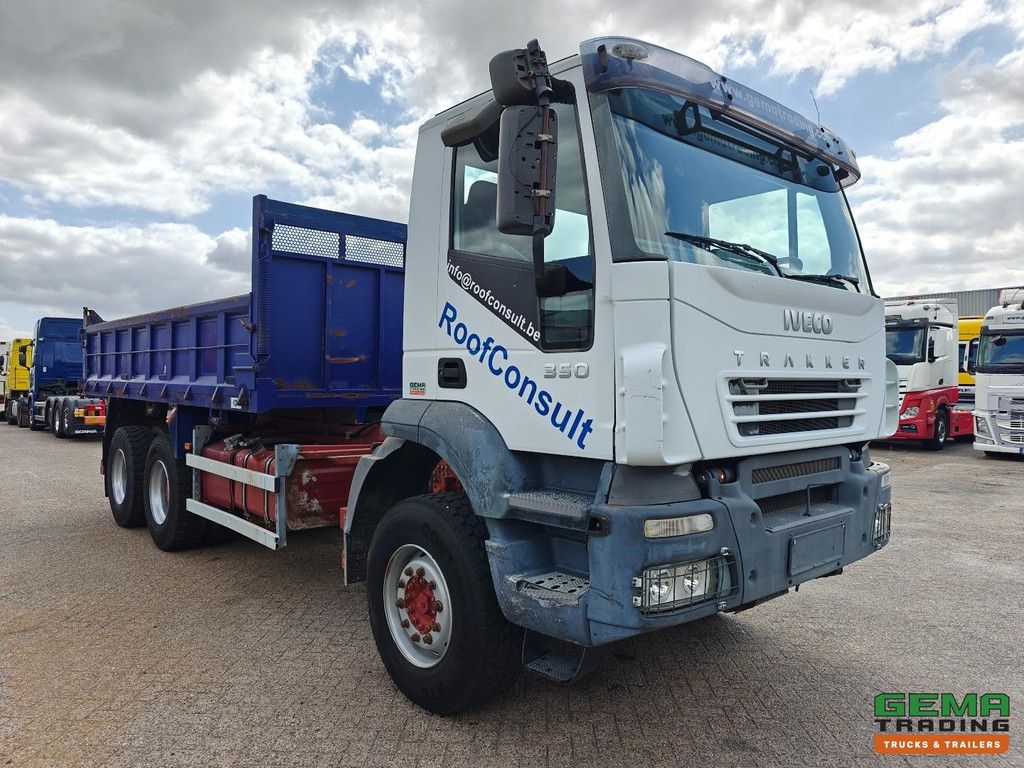 Iveco Trakker 350 6x4 DagCabine Euro 3 - Full Steel - NaafReductie - HandGeschakeld - Stalen Kipper