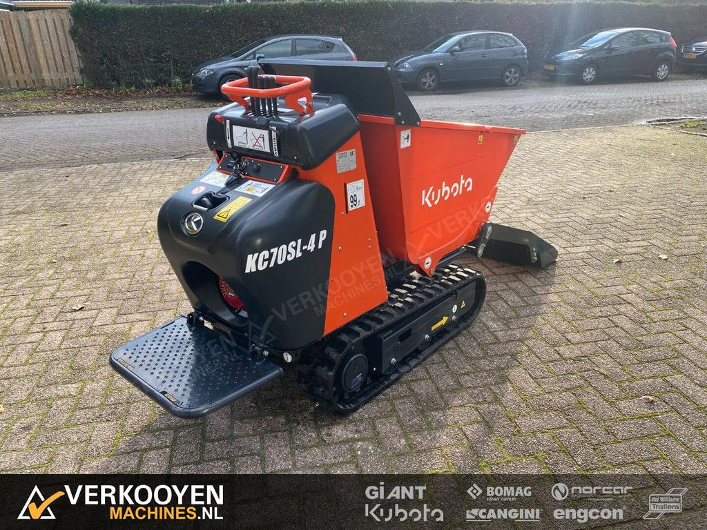 2022 Kubota KC70SSL-4P VK8774 Minidumper Rupsdumper