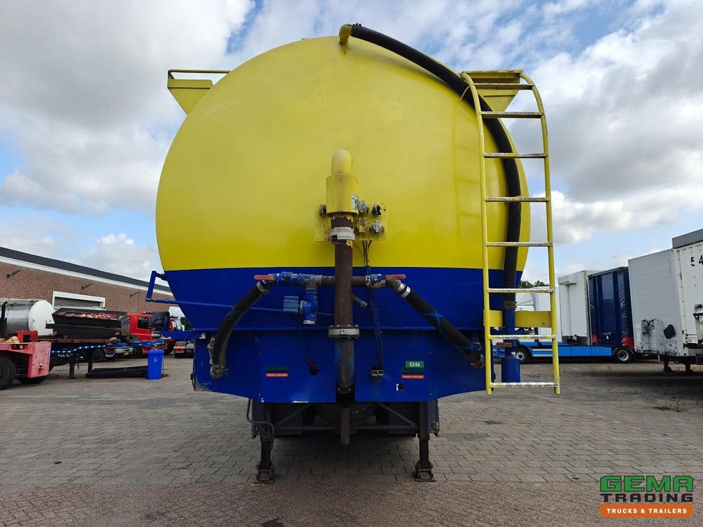 Lambrecht Bulkoplegger 51m3 - 9 Compartimenten - BULK MengVoeder/Futter - LiftAs - StuurAssen - SAF Schijfrem