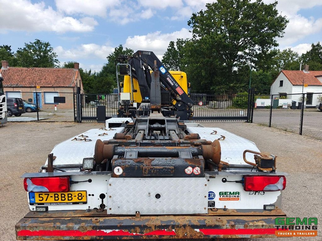 Scania P 320 B 6X2*4 Tageskabine EEV – 9-Tonnen-Vorderachse – HyvaLift-Hakenlift + HMF 1720 K3 + Fernbedienung