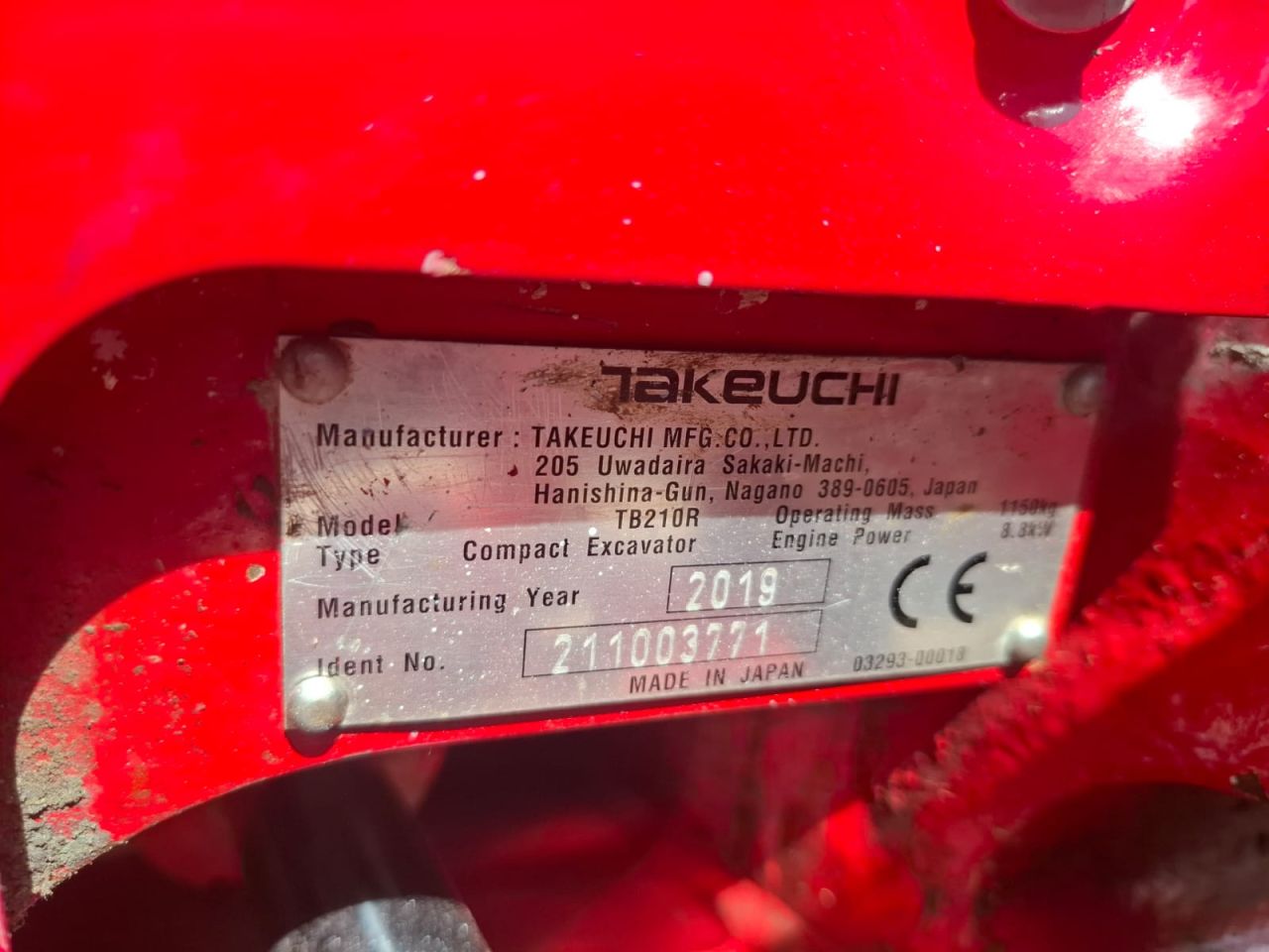 Takeuchi TB210R | bj 2019 | 2039uur | Sloopsorteer functie