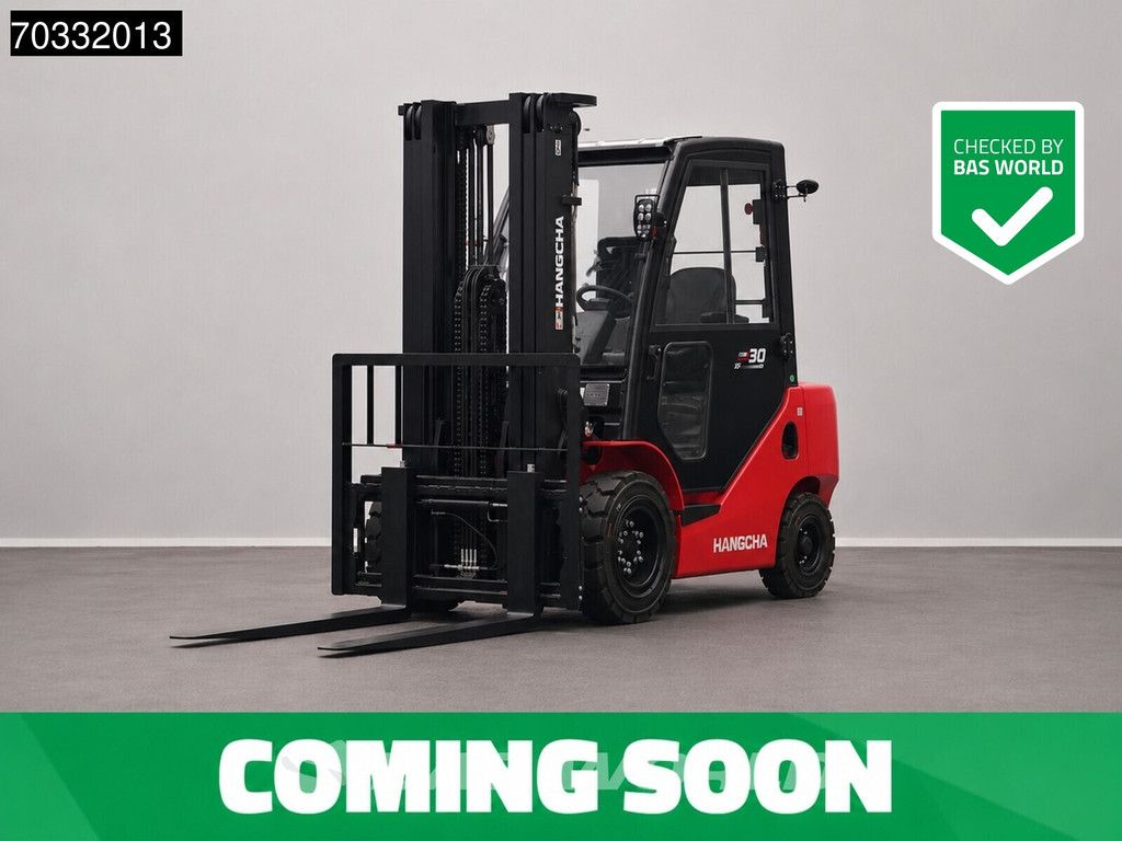 Hangcha CPCD30 FACTORY WARRANTY – KUBOTA ENGINE - CE