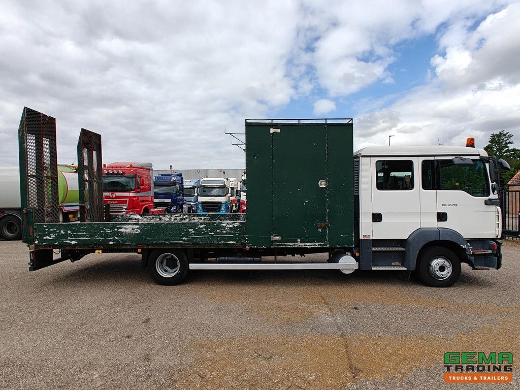 MAN TGL 12.210 4x2 Double Cab Euro4 - Doka - Open Load Bed + Hydraulic Ramp - Manual Transmission