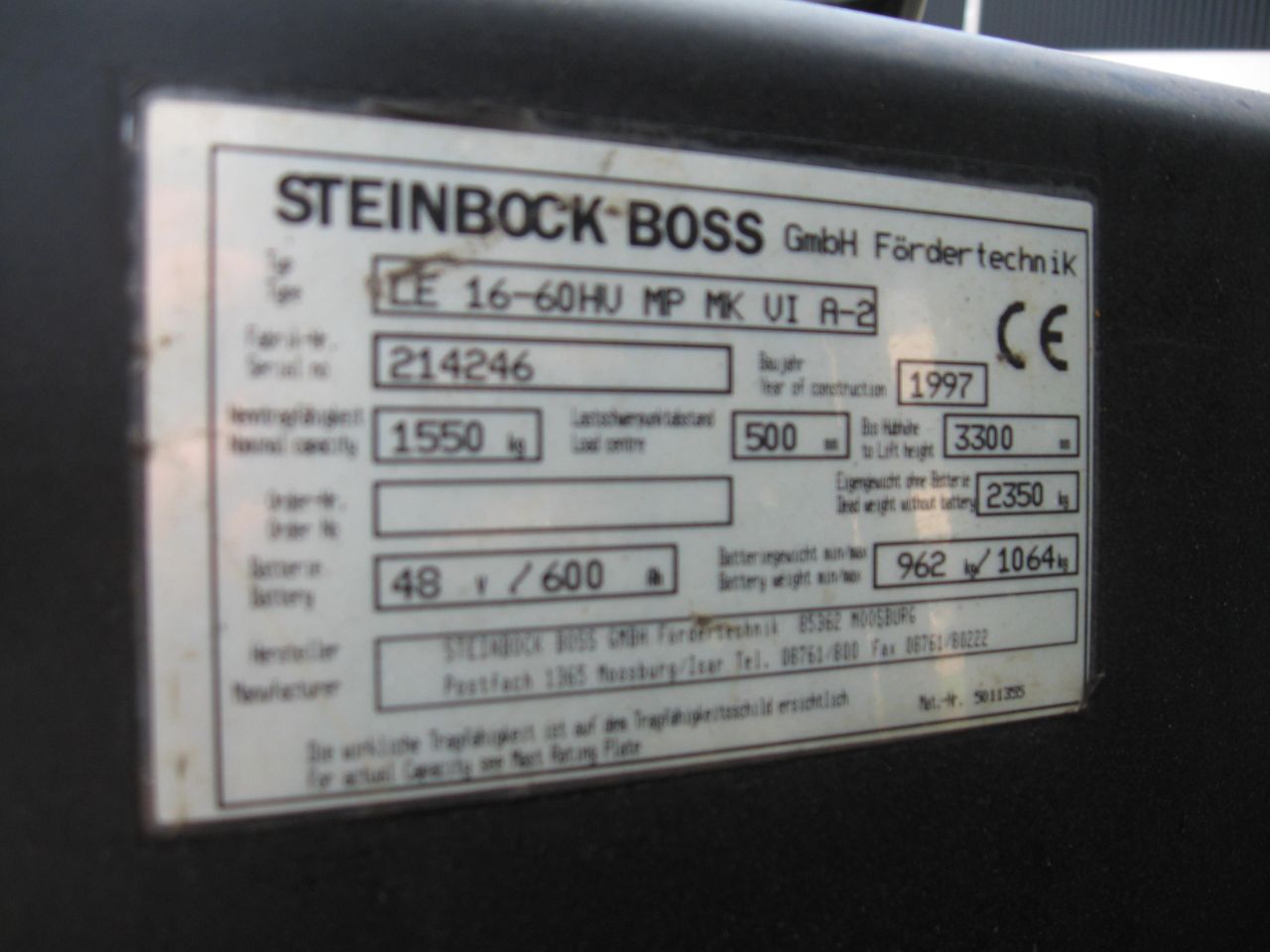 Heftruck Steinbock Boss