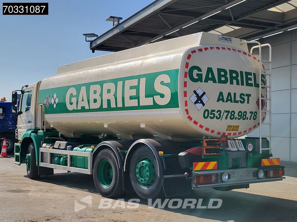Mercedes Axor 2633 6X2 20.600 liter Stokota Fuel tanker 4 compartments Lift+steering axle Euro 5