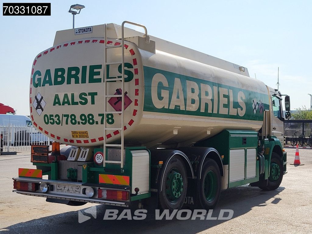 Mercedes Axor 2633 6X2 20.600 liter Stokota Fuel tanker 4 compartments Lift+steering axle Euro 5