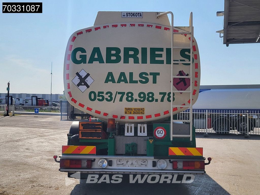 Mercedes Axor 2633 6X2 20.600 liter Stokota Fuel tanker 4 compartments Lift+steering axle Euro 5