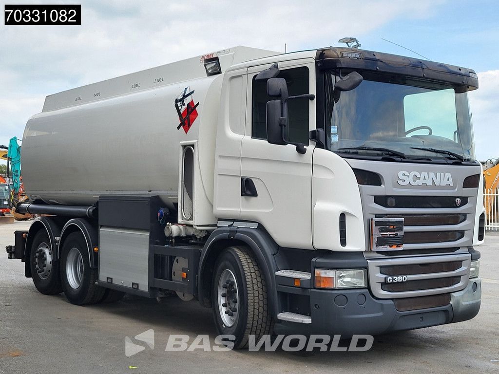 Scania G380 6X2 Alfons Haar Fuel tanker 18.450 liter 4 compartments Lift+steering axle Euro 5