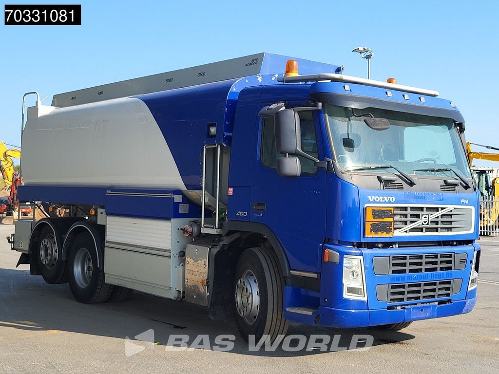 Volvo FM 400 6X2 Stokota Fuel tanker 18.500 liter 4 compartments Lift+steering axle VEB Euro 4