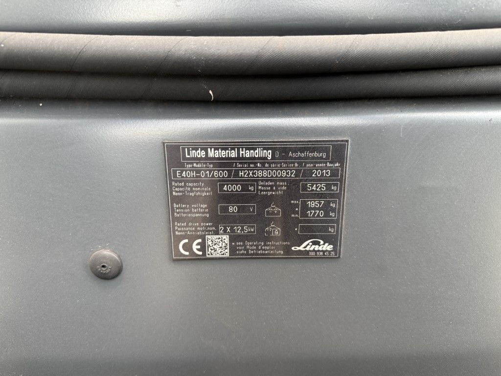 LINDE E40-600 (2013 ) ACCU 2022