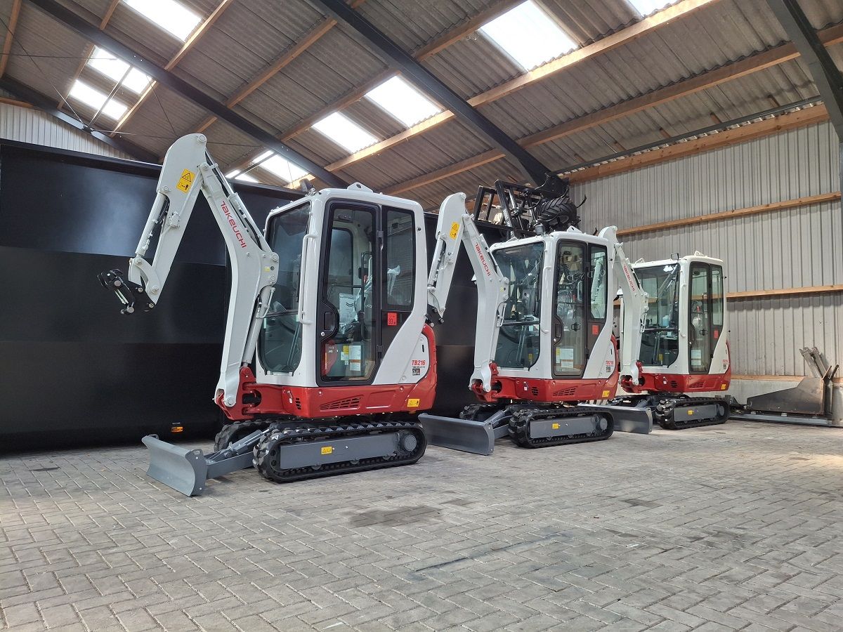 Takeuchi TB216, minigraver, minikraan, BJ2026, 5 stuks, Nieuw!