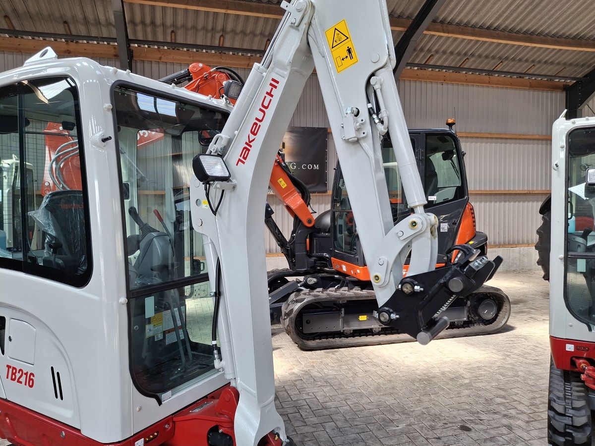Takeuchi TB216, minigraver, minikraan, BJ2026, 5 stuks, Nieuw!