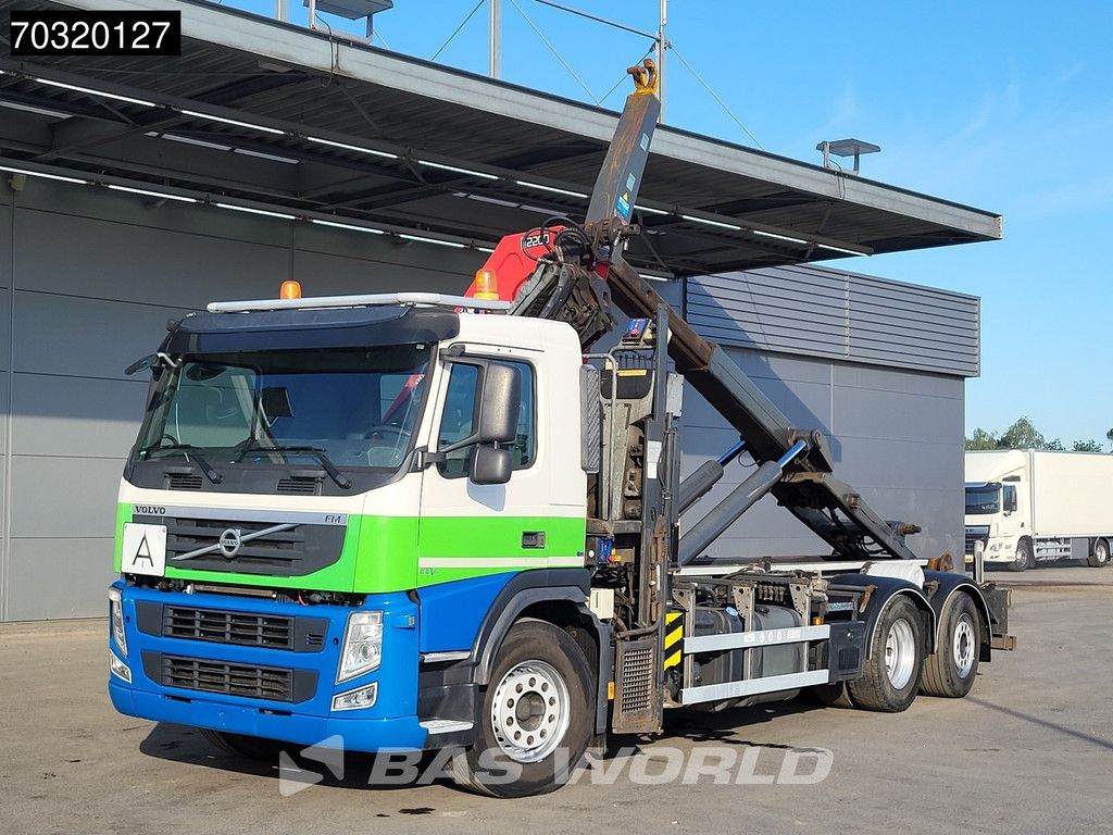 Volvo FM 370 6X2 HMF 2200-K3 Kran Crane VDL S21-6200 Hooklift Lift+steering axle Euro 5