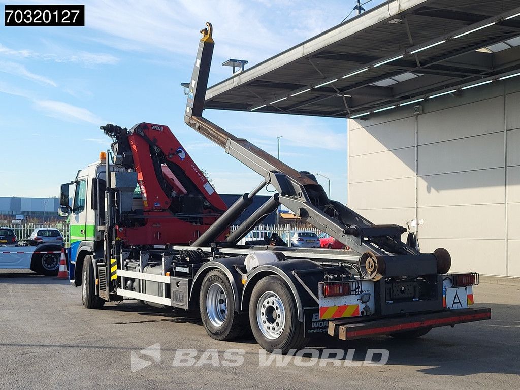 Volvo FM 370 6X2 HMF 2200-K3 Kran Crane VDL S21-6200 Hooklift Lift+steering axle Euro 5