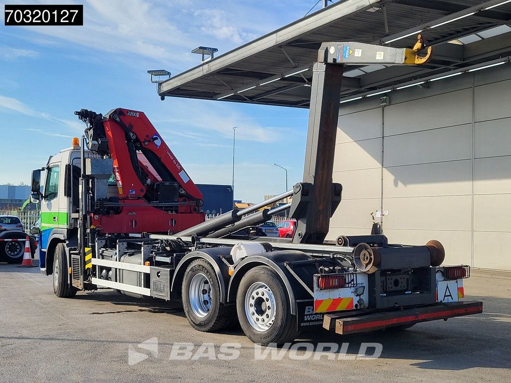 Volvo FM 370 6X2 HMF 2200-K3 Kran Crane VDL S21-6200 Hooklift Lift+steering axle Euro 5