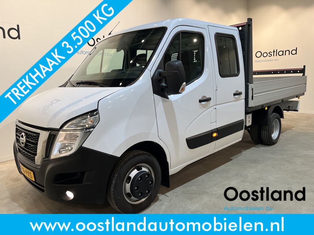 Nissan INTERSTAR 2.3 L3 DC 145 PK / Open Laadbak / Dubbel Cabine 7 Pers. / Trekhaak 3500 KG / Airco / Cruise Control / CarPlay / Dubbel Lucht / 21.500 KM !!